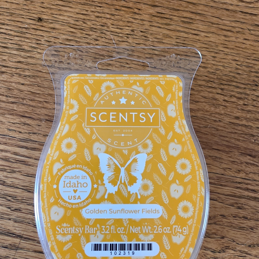 Scentsy Golden Sunflower Fields Wax Bar - Yellow